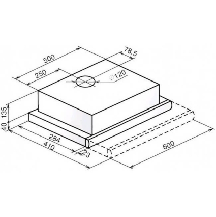 Вытяжка встраиваемая FABER FLOX GLASS BK A60